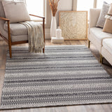 Surya La Casa Lcs-2310 Black, Cream Rugs.