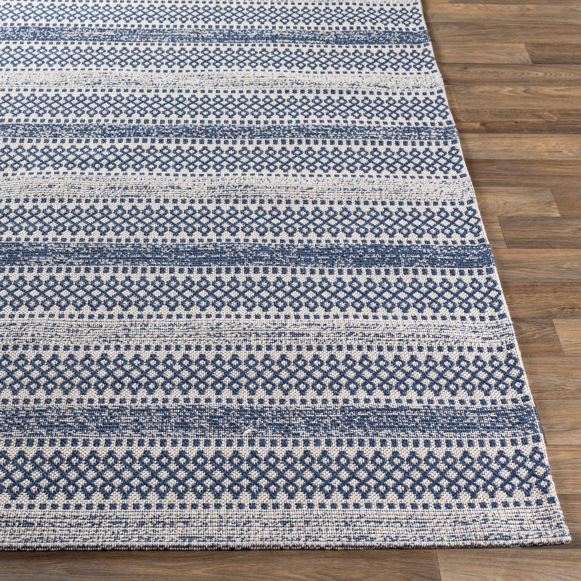 Surya La Casa Lcs-2311 Dark Blue, White, Denim Area Rug