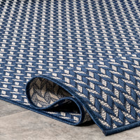 Nuloom Camryn Herringbone Nca1787B Navy Area Rug