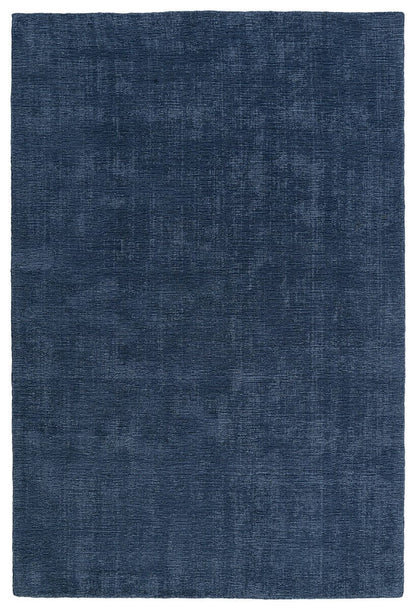 Kaleen Lauderdale Ldd01-17 Denim , Light Blue Solid Color Area Rug