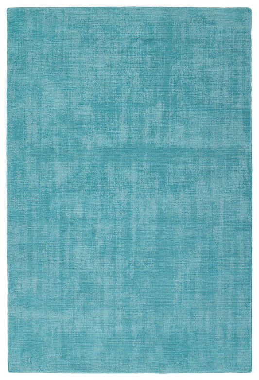 Kaleen Lauderdale Ldd01-56 Spa , Turquoise Solid Color Area Rug