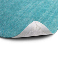 Kaleen Lauderdale Ldd01-56 Spa , Turquoise Solid Color Area Rug