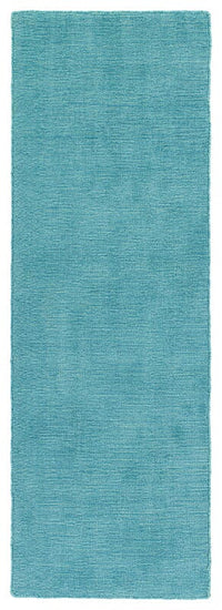 Kaleen Lauderdale Ldd01-56 Spa , Turquoise Solid Color Area Rug
