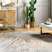 Nuloom Amaya Nam1601B Gold Area Rug