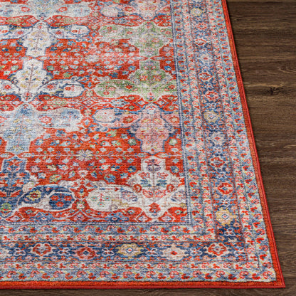 Surya Leicester Lec-2301 Bright Red, Dark Blue, Denim, Grass Green Area Rug