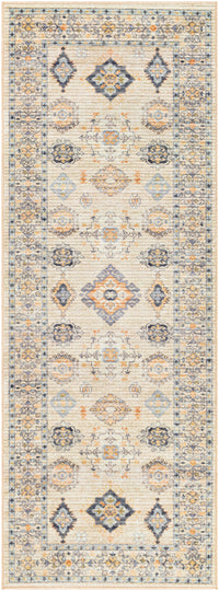 Surya Leicester Lec-2303 Burnt Orange, Tan, Denim, Grass Green Area Rug