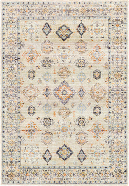 Surya Leicester Lec-2303 Burnt Orange, Tan, Denim, Grass Green Area Rug