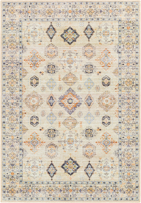 Surya Leicester Lec-2303 Burnt Orange, Tan, Denim, Grass Green Rugs.