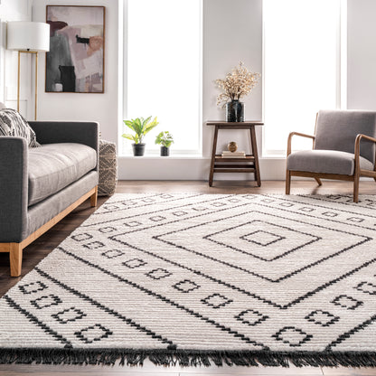 Nuloom Lara Diamond Nla1886A Beige Area Rug