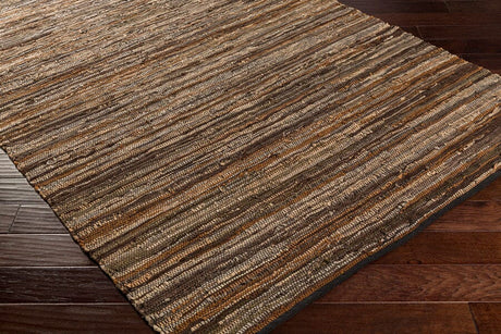Surya Log Cabin Lgc-1000 Dark Brown, Camel, Light Gray, Khaki Rugs.