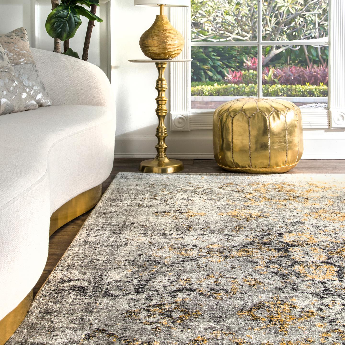 Nuloom Vintage Fading Rosie Nvi3177A Gold Area Rug