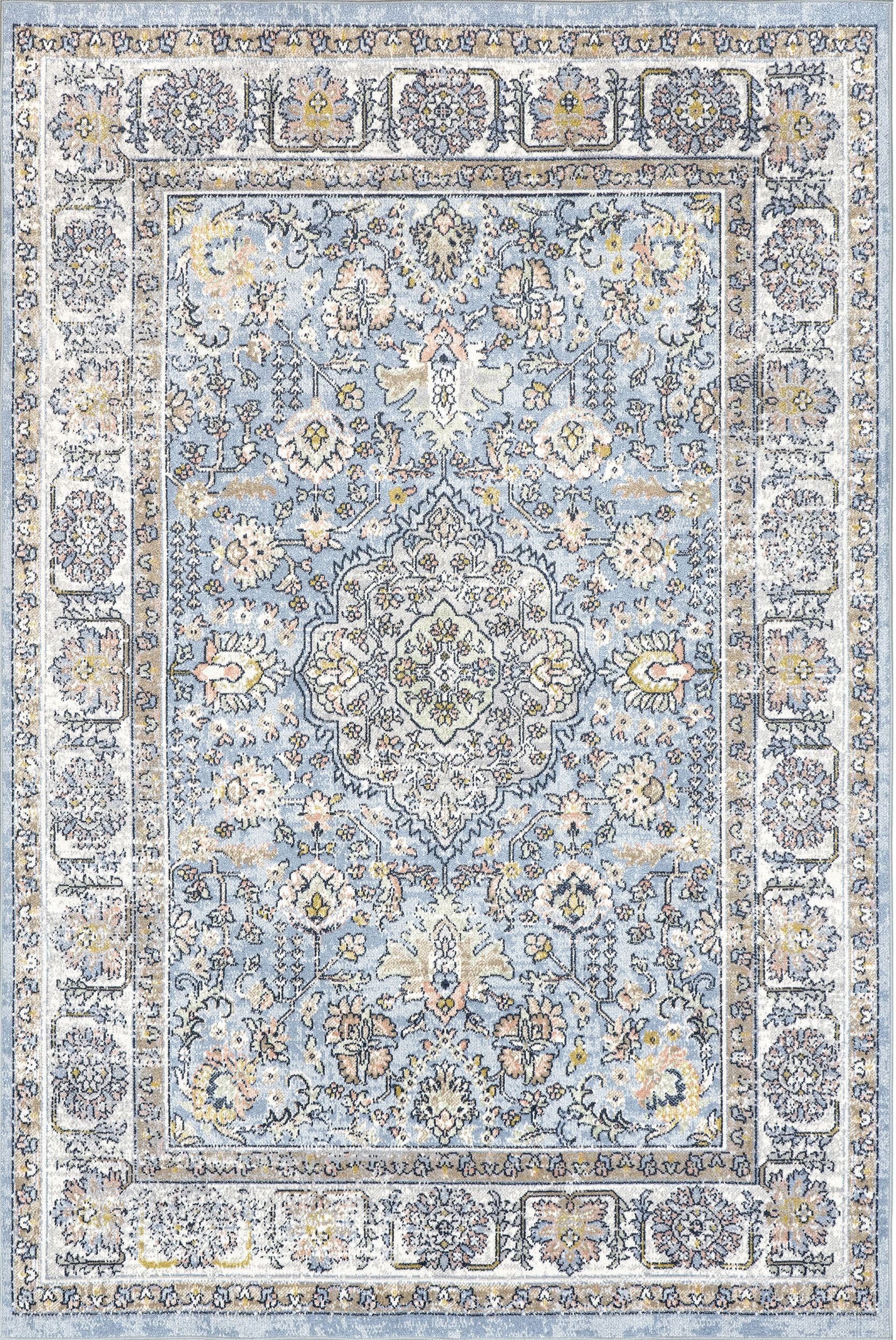 AreaRugs.com Wavaj Nwa1261A Blue Area Rug