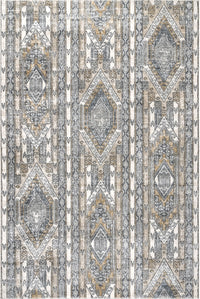 Nuloom Jessenia Stripes Tribal Nje3264A Beige Area Rug