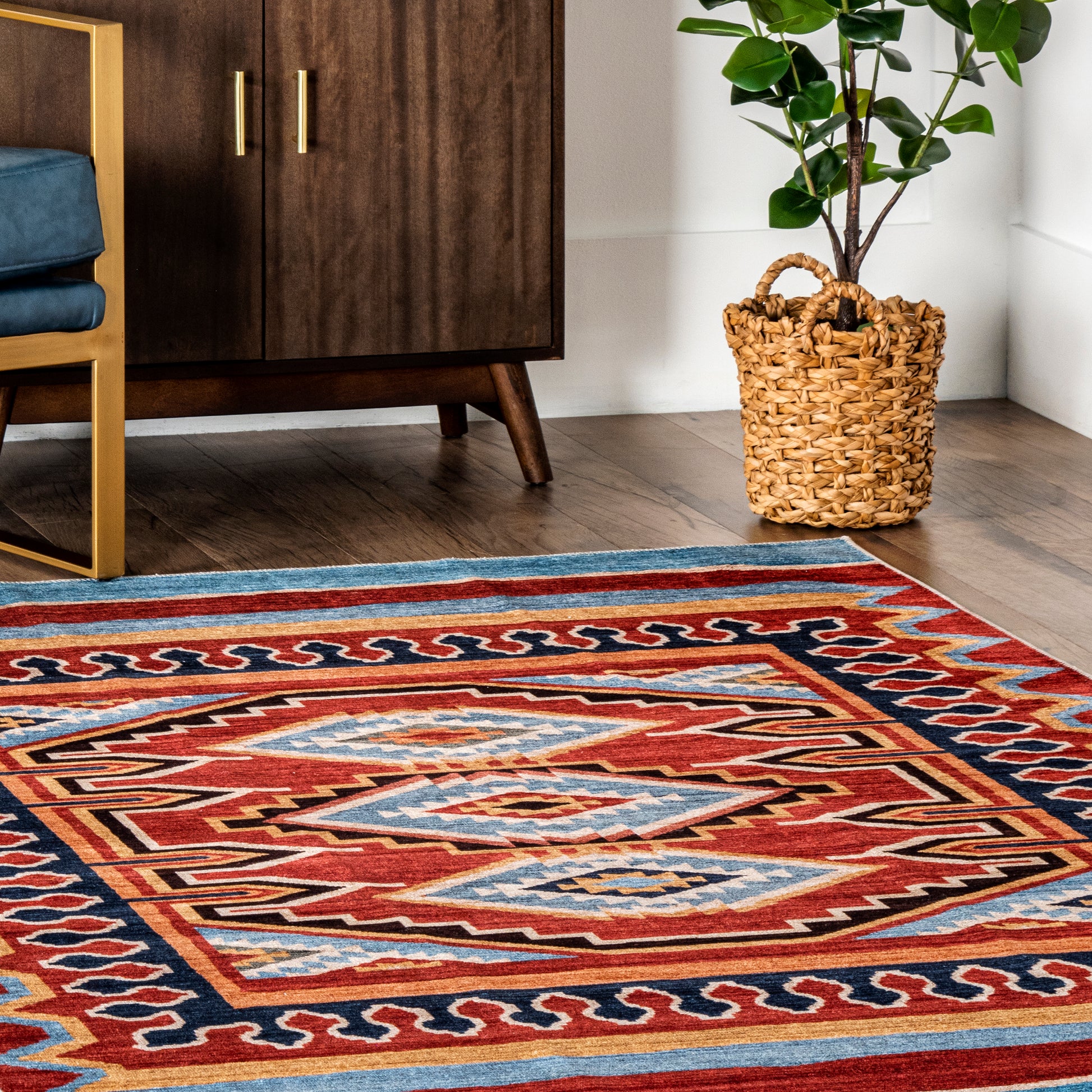 AreaRugs.com Wavaj Nwa1215A Rust Area Rug