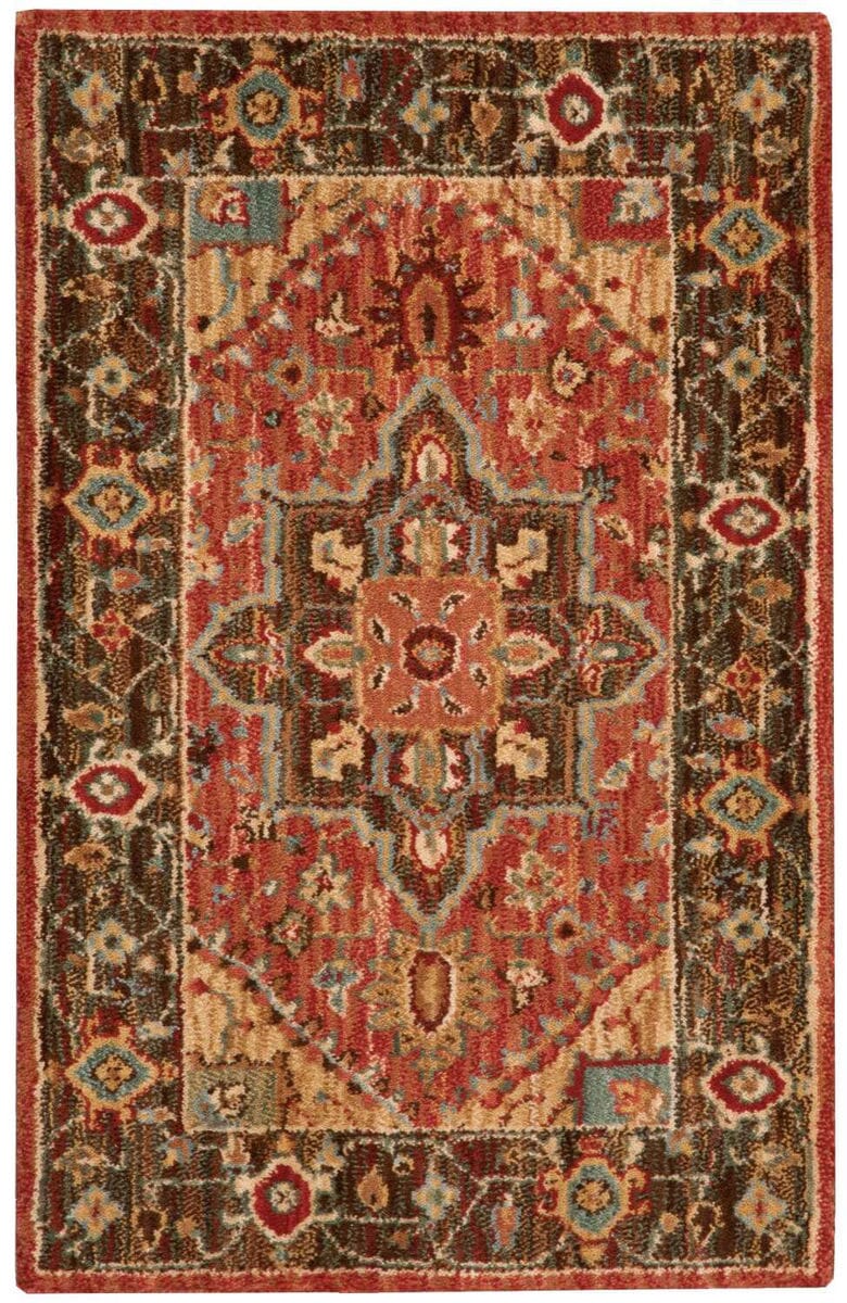 Nourison Living Treasures li01 Rust Area Rug