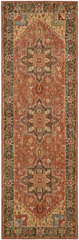 Nourison Living Treasures li01 Rust Area Rug