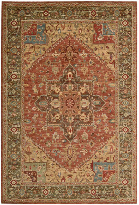 Nourison Living Treasures li01 Rust Area Rug