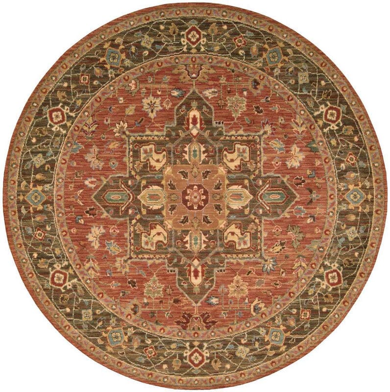 Nourison Living Treasures li01 Rust Area Rug