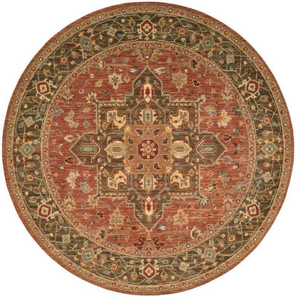 Nourison Living Treasures li01 Rust Area Rug