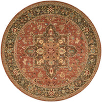 Nourison Living Treasures li01 Rust Area Rug