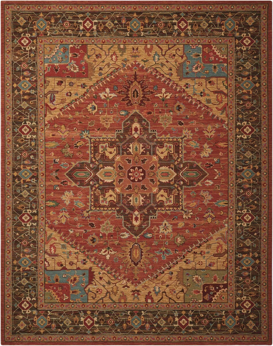 Nourison Living Treasures li01 Rust Area Rug