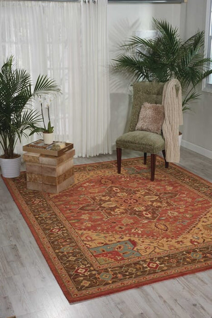 Nourison Living Treasures li01 Rust Area Rug