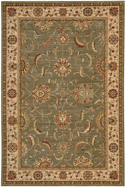 Nourison Living Treasures li04 Green Area Rug