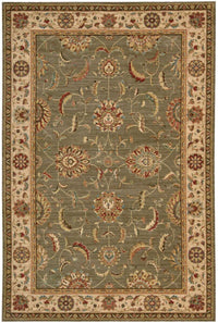 Nourison Living Treasures li04 Green Area Rug