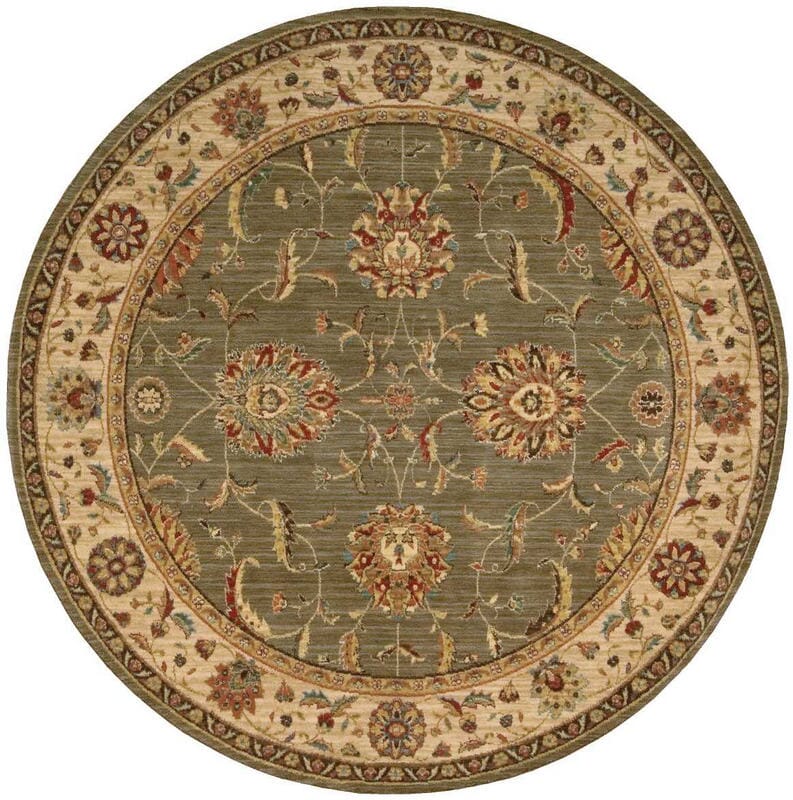 Nourison Living Treasures li04 Green Area Rug