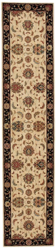 Nourison Living Treasures li04 Ivory  /  Black Area Rug