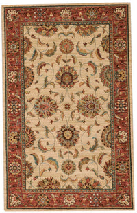 Nourison Living Treasures li04 Ivory  /  Red Area Rug