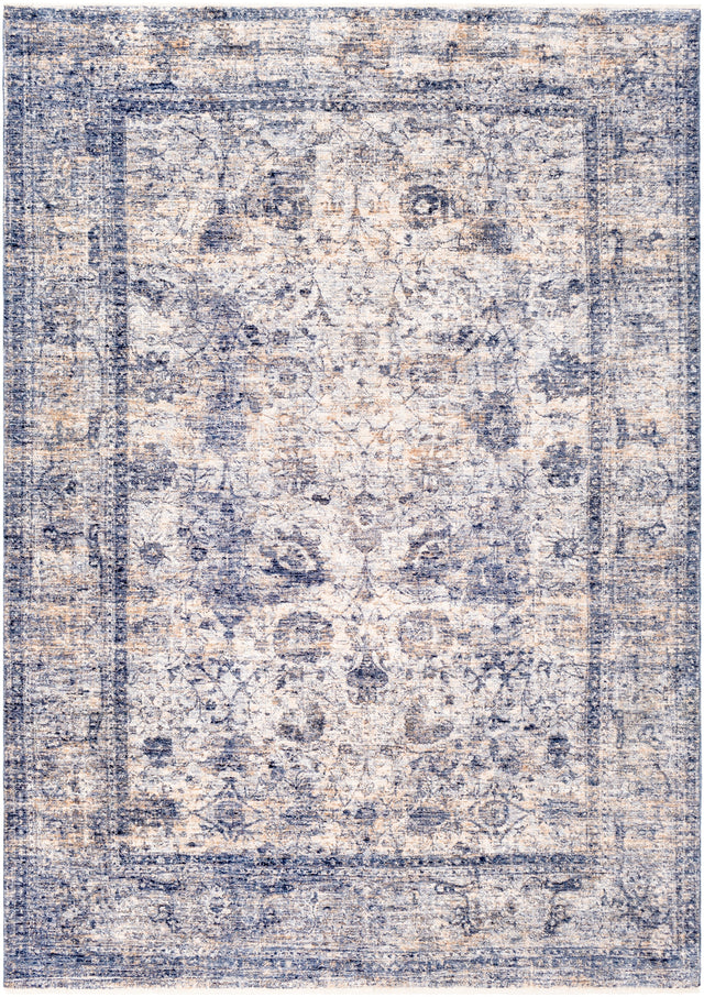 Surya Lincoln Lic-2302 Navy, Denim, Sky Blue, Beige Rugs.