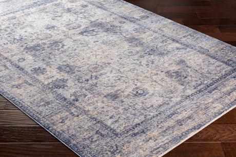 Surya Lincoln Lic-2302 Navy, Denim, Sky Blue, Beige Rugs.