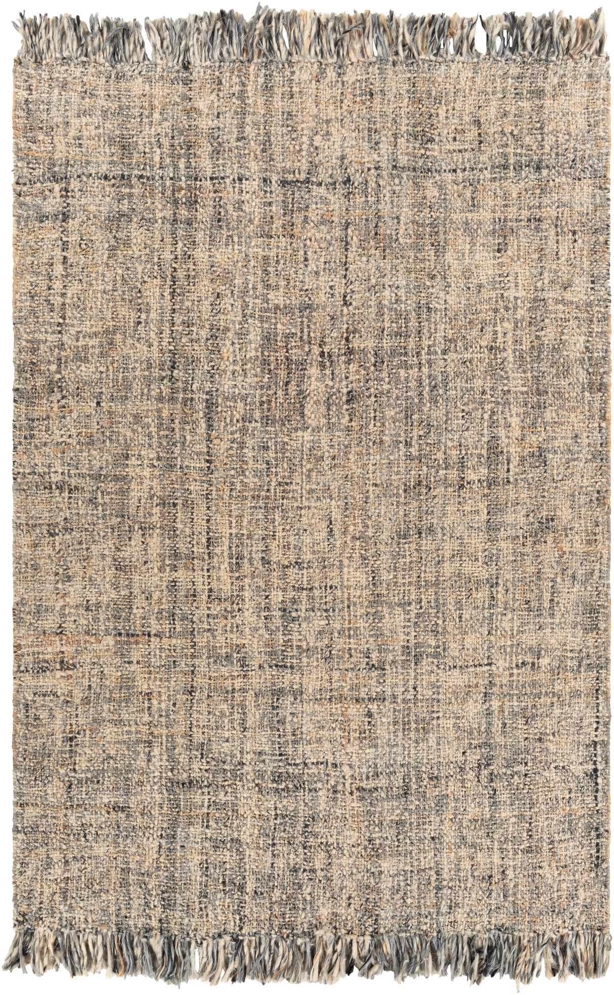 Surya Linden Lid-1002 Medium Gray, Charcoal, Tan, Beige Rugs.