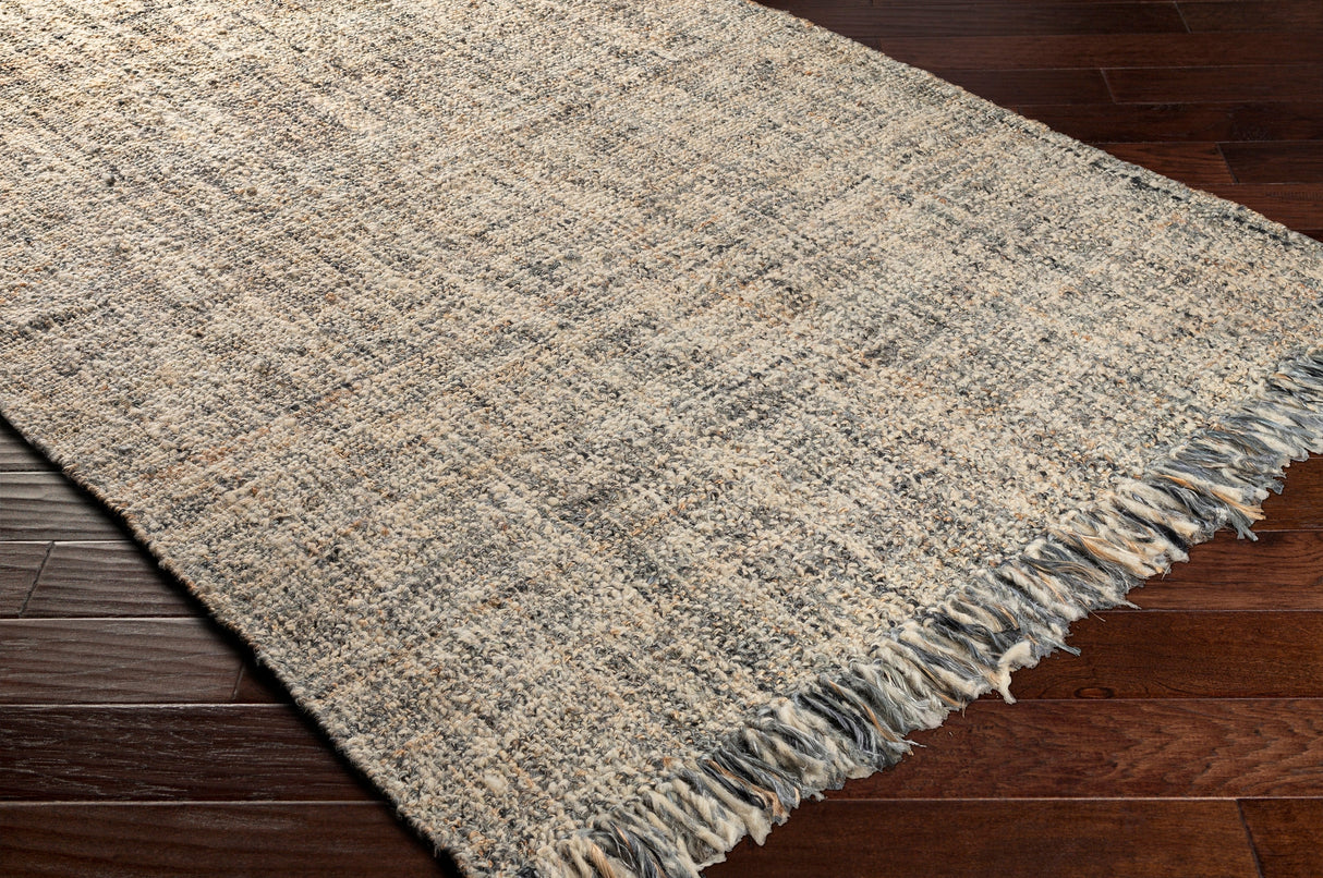 Surya Linden Lid-1002 Medium Gray, Charcoal, Tan, Beige Rugs.