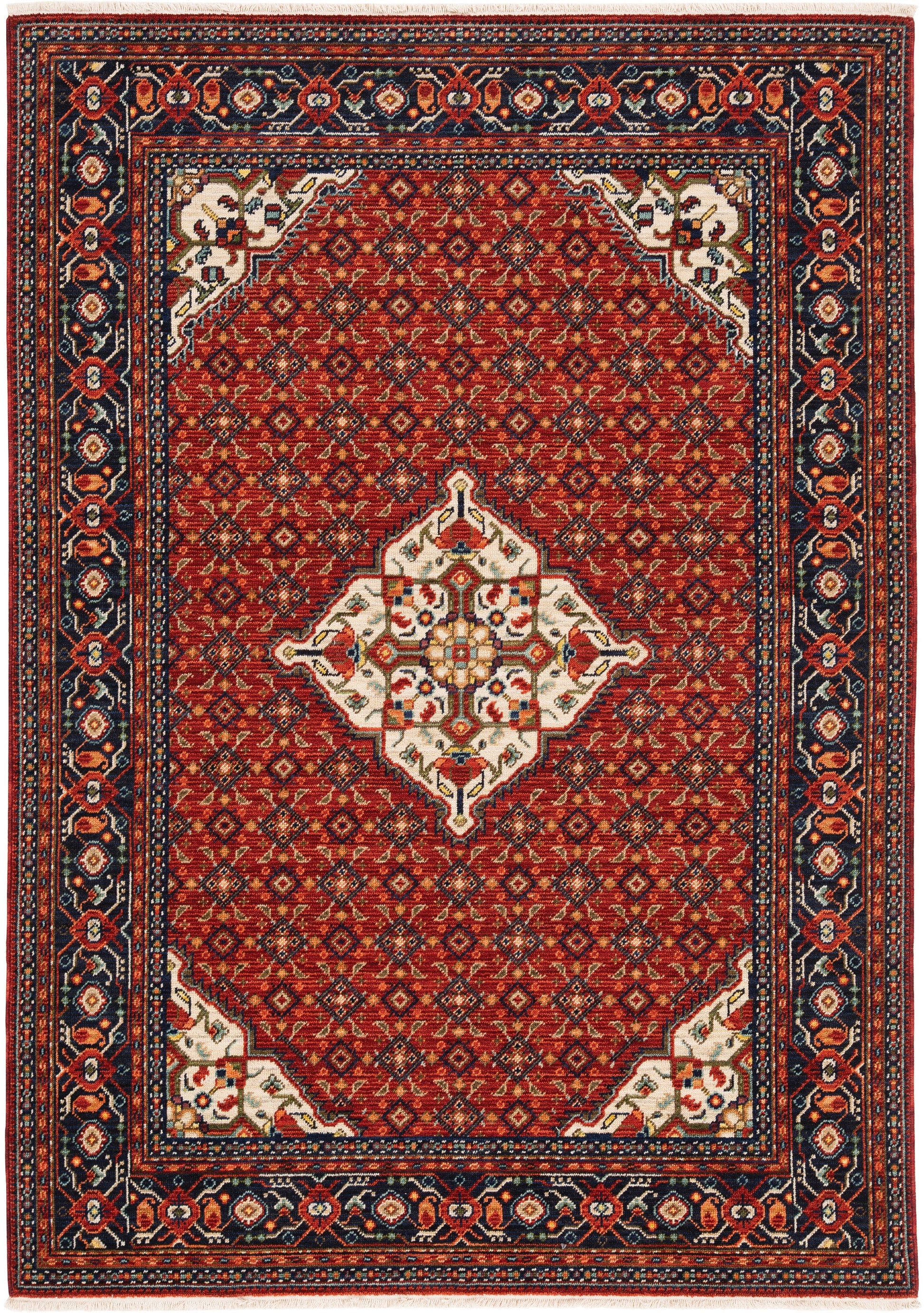 Oriental Weavers Sphinx Lilihan 001C6 Red/ Blue Area Rug