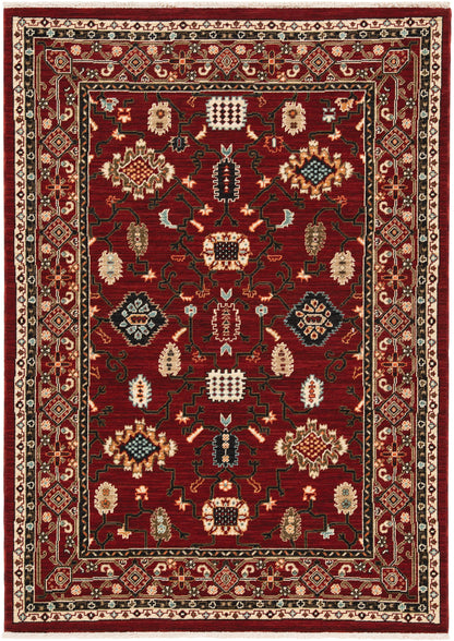 Oriental Weavers Sphinx Lilihan 043S6 Red/ Black Area Rug