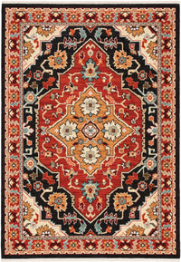 Oriental Weavers Sphinx Lilihan 4929A Black/ Red Area Rug