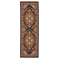 Oriental Weavers Sphinx Lilihan 4929A Black/ Red Area Rug