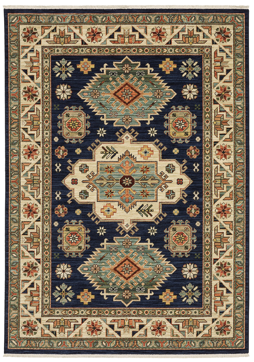 Oriental Weavers Sphinx Lilihan 532B6 Navy/ Multi Area Rug