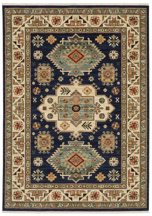 Oriental Weavers Sphinx Lilihan 532B6 Navy/ Multi Area Rug