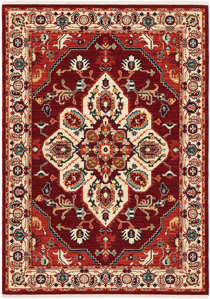 Oriental Weavers Sphinx Lilihan 5502C Red/ Ivory Area Rug