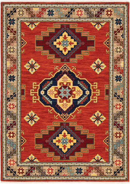 Oriental Weavers Sphinx Lilihan 5504P Red/ Multi Area Rug