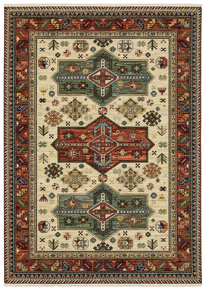 Oriental Weavers Sphinx Lilihan 8022R Red/ Multi Area Rug