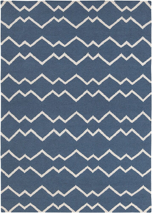 Chandra Lima Lim-25704 Blue Geometric Area Rug