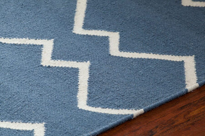 Chandra Lima Lim-25704 Blue Geometric Area Rug