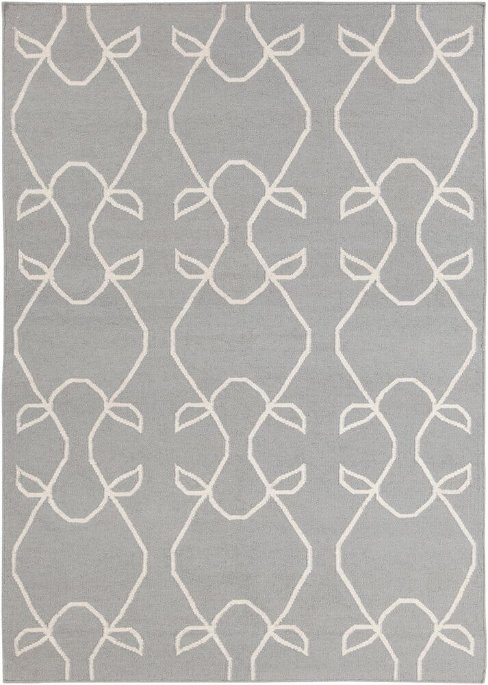 Chandra Lima Lim-25706 Grey / White Geometric Area Rug