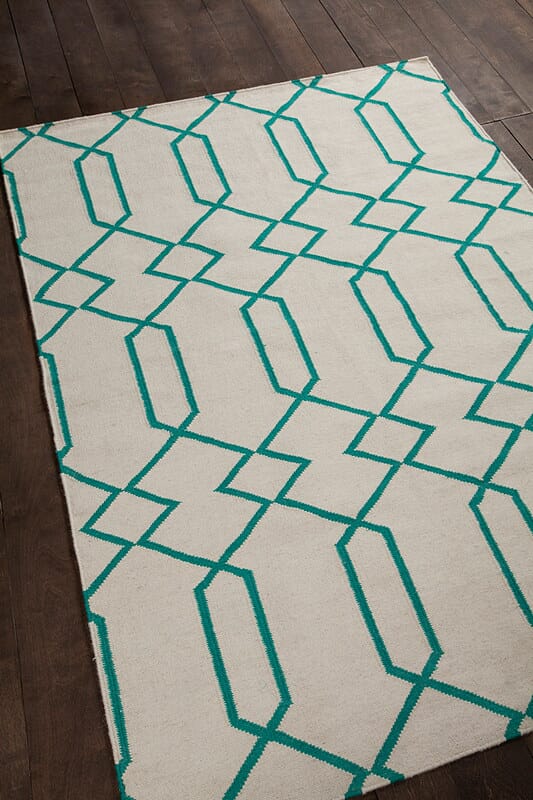 Chandra Lima Lim-25713 Blue Geometric Area Rug