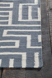 Chandra Lima Lim-25724 Gray Geometric Area Rug