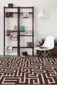 Chandra Lima Lim-25725 Brown Geometric Area Rug